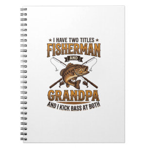Fischer-Opa Vintage-Gravur-Angler-Shirt_ Notizblock