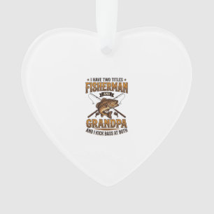 Fischer-Opa Vintage-Gravur-Angler-Shirt_ Ornament