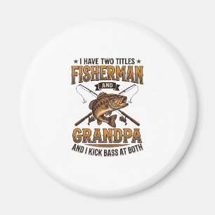 Fischer-Opa Vintage-Stickerei-Angler-Shirt_ Magnet