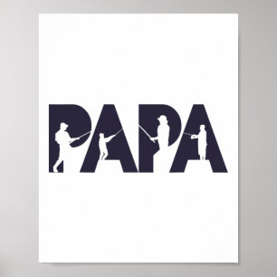 Fischer Papa Lustiger Fischer Vater Angeln Vater G Poster