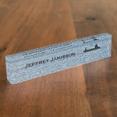 Fischer, Personalisierter Name der Fischerei Namensplakette (Seite)