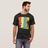 Fischer Retro-Fischereiboot Angelrute T-Shirt (Vorne ganz)