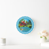 Fischer Runde Wanduhr (Zuhause)
