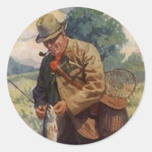 Fischer Runder Aufkleber