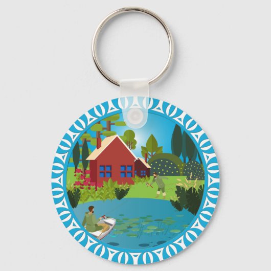 Fischer Schlüsselanhänger (Vorderseite)