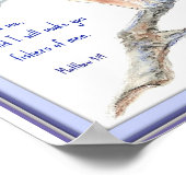 Fischer, Schrift, Inspiration, Kingfisher Poster (Ecke)