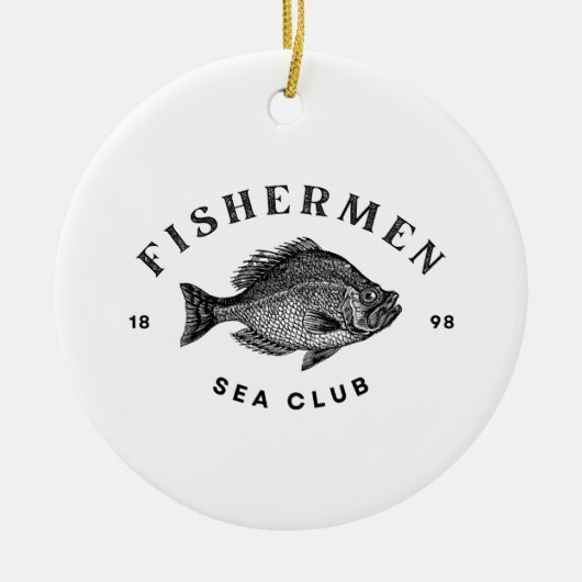 Fischer-See-Club Keramik Ornament (Vorne)