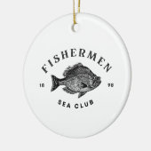 Fischer-See-Club Keramik Ornament (Links)