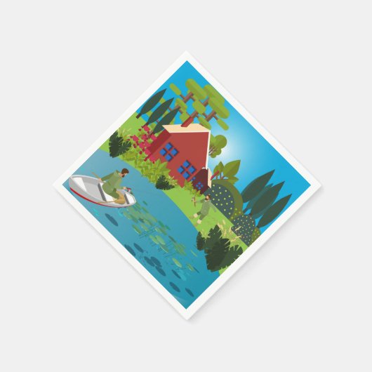 Fischer Serviette (Ecke)