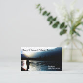 Fischer-Silhouette-Fischen führt Geschäfte Visitenkarte (Stehend Vorderseite)
