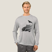 Fischer sind cool Tri-Blend shirt (Volle Vorderseite)