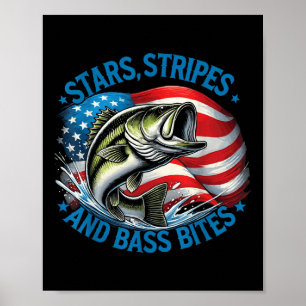 Fischer Stars Streifen Und B Bisse B Fischen  Poster