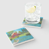 Fischer Steinuntersetzer (Seitenansicht)