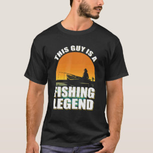 Fischer und Angelausrüstung in diesem Typ ist ein T-Shirt
