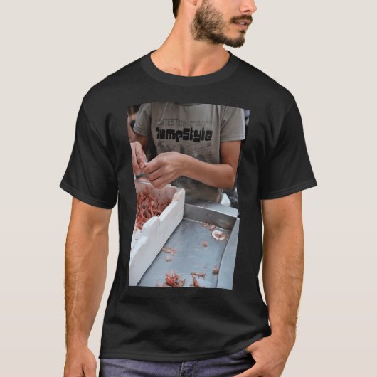Fischer und Garnelen T-Shirt (Vorderseite)