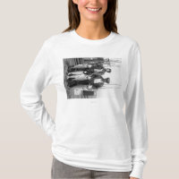 Fischer und Lachse auf Docks, Washington