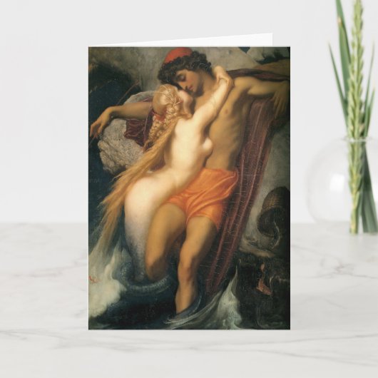 Fischer und Sirene Karte (Vorderseite)