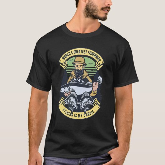 Fischer unter Wasser T-Shirt (Vorderseite)