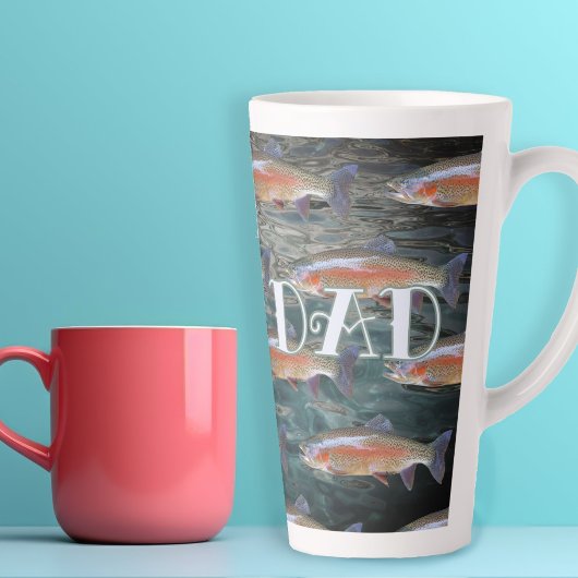 Fischer-Vater Regenbogenforellen-Muster Milchtasse