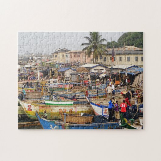 Fischer von Ghana Puzzle (Horizontal)