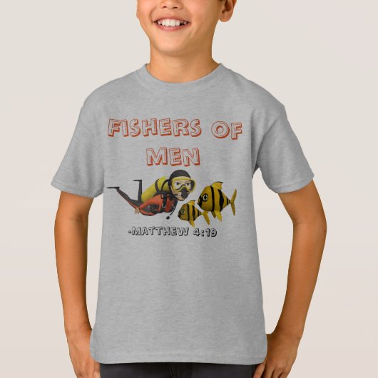 Fischer von Männern Kinder T-Shirt (Vorderseite)
