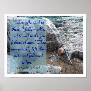 Fischer von Männern (Mat 4:19-20) Poster