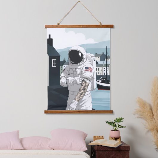 Fischer Wandteppich Mit Holzrahmen (Schlafzimmer)