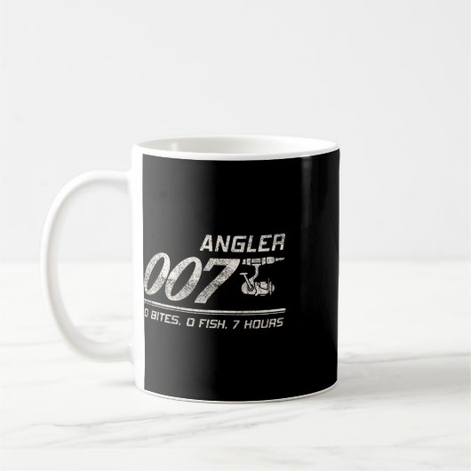 Fischer-Witz Vater Opa Angler 007 Lustig Fischen Kaffeetasse (Links)