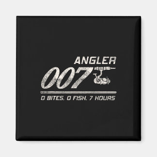 Fischer-Witz Vater Opa Angler 007 Lustig Fischen Magnet