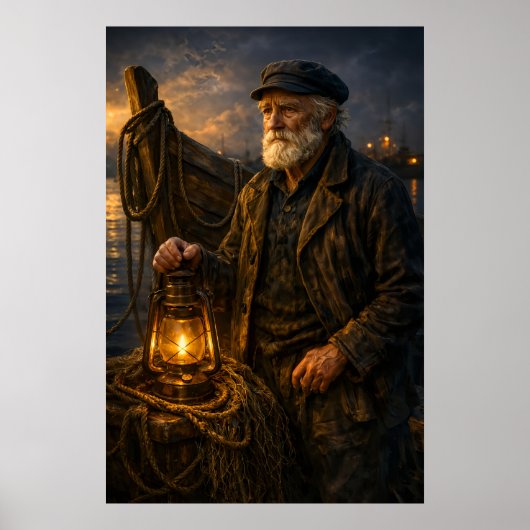 Fischer Wohnzimmer Wandkunst Poster (Vorne)