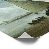 Fischerboot 1655 in einer Estuar Poster (Ecke)