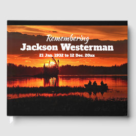 Fischerboot am Lake Memorial Gästebuch