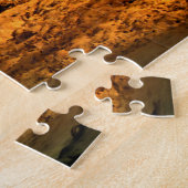 Fischerboot am mauritischen Strand mit Islet Puzzle (Seite)