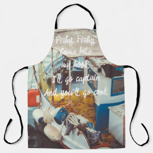 Fischerboot an der Mittelmeerküste Schürze