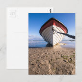 Fischerboot an der Ostsee Postkarte (Vorne/Hinten)