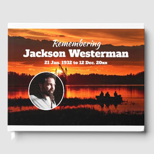 Fischerboot an der Seepromenade Gästebuch (Vorderseite)