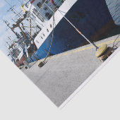 Fischerboot auf Ankerplätzen Seidenpapier (Ausschnitt)