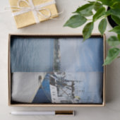 Fischerboot auf Ankerplätzen Seidenpapier (Geschenk)