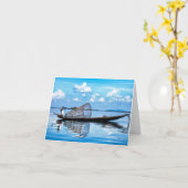 Fischerboot auf Inle Karte (Gelbe Blume)