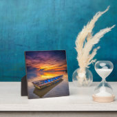 Fischerboot bei Sonnenaufgang | Strand Jubakar Fotoplatte (InSitu)