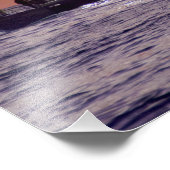 Fischerboot bei Sunset - Venice Beach, CA Fotodruck (Ecke)