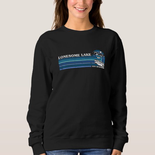 Fischerboot Camping See Urlaub einsamer See Sweatshirt (Vorderseite)