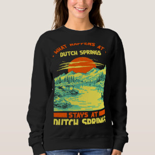 Fischerboot Camping See Urlaub Niederländischer Fr Sweatshirt