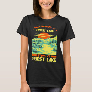 Fischerboot Camping Seeblick Priester See T-Shirt