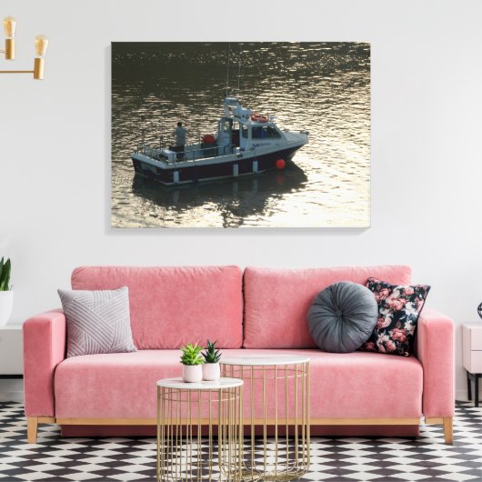 Fischerboot, Cardiff Bay Leinwanddruck (Insitu (Wohnzimmer))