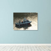 Fischerboot, Cardiff Bay Leinwanddruck (Insitu (Holzboden))