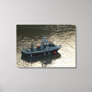 Fischerboot, Cardiff Bay Leinwanddruck