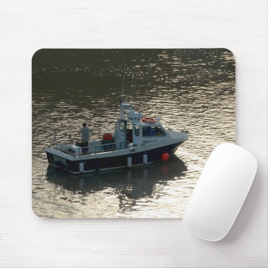 Fischerboot, Cardiff Bay Mousepad (Mit Mouse)