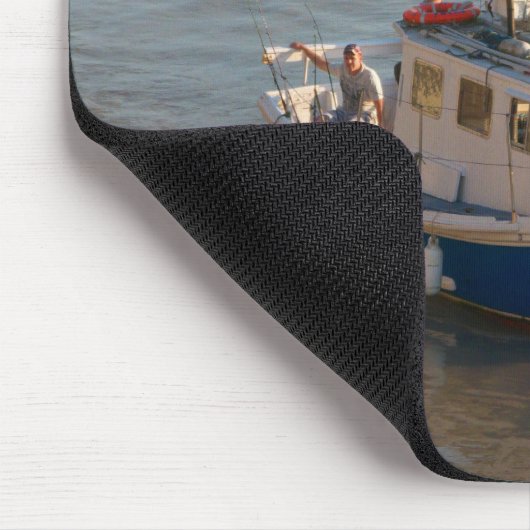 Fischerboot, Cardiff Bay Mousepad (Ecke)