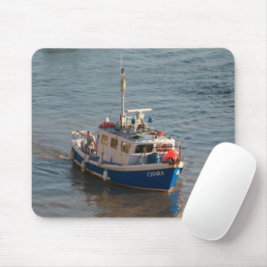 Fischerboot, Cardiff Bay Mousepad (Mit Mouse)